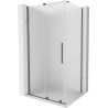 Mexen Velar stumdomo dušo kabina 100 x 90 cm, matinė, gun metalo - 871-100-090-31-95
