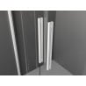 Mexen Velar Duo stumdoma dušo kabina 90 x 80 cm, grafitas, balta - 871-090-080-42-20