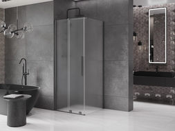 Mexen Velar stumdomas dušo kabina 110 x 110 cm, matinė, gun metal - 871-110-110-31-95