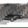 Mexen Velar slenkančioji dušo kabina 110 x 75 cm, matinė, gun metal - 871-110-075-31-95