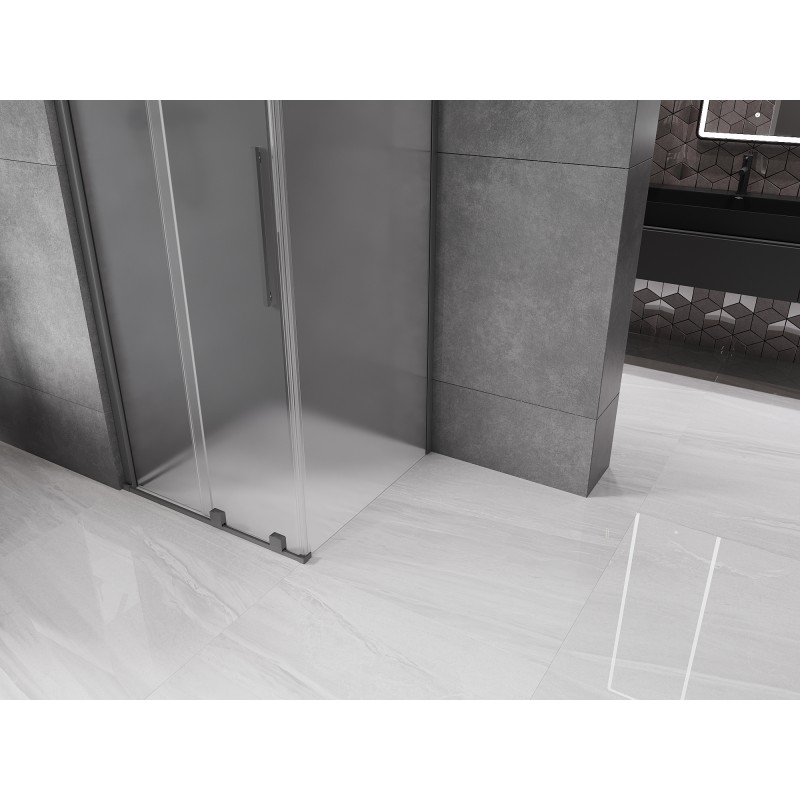 Mexen Velar 110 x 110 cm stumdomas dušo kabina, matinė, gun metal - 871-110-110-31-95