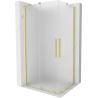 Mexen Velar Duo stumdomos dušo kabinos 90 x 80 cm, matinė, auksinė matinė - 871-090-080-32-55