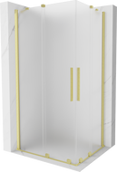 Mexen Velar Duo stumdomas dušo kabina 100 x 90 cm, matinė, šlifuotas auksas - 871-100-090-32-55