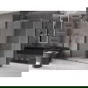 Mexen Velar slankiojančio dušo kabina 140 x 75 cm, matinė, gun metal - 871-140-075-31-95