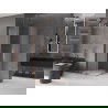 Mexen Velar Duo stumdomoji dušo kabina 90 x 90 cm, matinė, rožinis auksas - 871-090-090-32-60