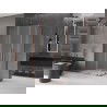 Mexen Velar Duo stumdomas dušo stovas 90 x 80 cm, šerkšnas, rausvas auksas - 871-090-080-32-60