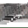 Mexen Velar slankiojanti dušo kabina 90 x 75 cm, matinis, šlifuotas nikelis - 871-090-075-31-97