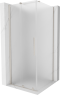 Mexen Velar stumdomas dušo kabina 90 x 90 cm, šerkšnas, šlifuotas nikelis - 871-090-090-31-97