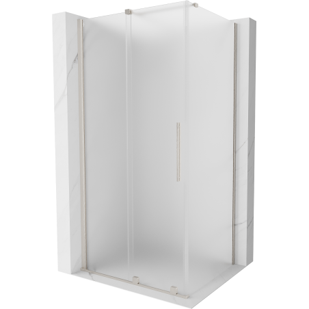 Mexen Velar stumdomo dušo kabina 90 x 120 cm, matinė, šlifuotas nikeliuotas - 871-090-120-31-97