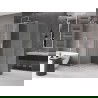Mexen Velar slankiųjų durų dušo kabina 90 x 100 cm, matinė, šlifuotas nikelis - 871-090-100-31-97