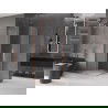 Mexen Velar Duo stumdomos dušo durys 80 x 80 cm, matinis stiklas, šepečiu valomas varis - 871-080-080-32-65