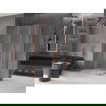 Mexen Velar Duo stumdomoji dušo kabina 100 x 90 cm, matinė, šlifuotas varis - 871-100-090-32-65