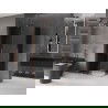 Mexen Velar Duo stumdomas dušo kabinos 90 x 80 cm, grafitas, šlifuota varis - 871-090-080-42-65