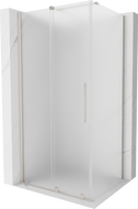 Mexen Velar stumdomasis dušo kabina 110 x 85 cm, šerkšnas, šlifuotas nikeliu - 871-110-085-31-97