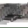 Mexen Velar Duo slankiojančioji dušo kabina 100 x 90 cm, matinis, šlifuotas ginklų pilkasis - 871-100-090-32-66