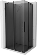 Mexen Velar Duo stumdomoji dušo kabina 100 x 90 cm, grafitas, šepečiu valytas pilkas - 871-100-090-42-66