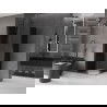 Mexen Velar Duo slankiojanti dušo kabina 100 x 100 cm, grafitas, šlifuotas gun gray - 871-100-100-42-66