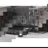 Mexen Velar Duo slankiojanti dušo kabina 100 x 100 cm, grafitas, šlifuotas gun gray - 871-100-100-42-66