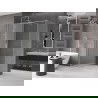 Mexen Velar slankiojantis dušo kabina 140 x 85 cm, matinė, poliruotas nikeliu - 871-140-085-31-97
