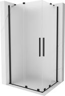 Mexen Velar Duo stumdomas dušo kabinas 100 x 90 cm, matinė, juoda - 871-100-090-32-70
