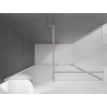 Mexen Velar stumdomos dušo kabina 150 x 90 cm, matinė, šlifuotas nikelis - 871-150-090-31-97