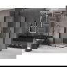 Mexen Velar Duo stumdoma dušo kabina 90 x 80 cm, matinis, juoda - 871-090-080-32-70