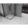 Mexen Velar Dviguba stumdomoji dušo kabina 90 x 90 cm, matinė, juoda - 871-090-090-32-70