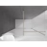 Mexen Velar slankiojanti dušo kabina 160 x 70 cm, matinis stiklas, šlifuotas nikelis - 871-160-070-31-97