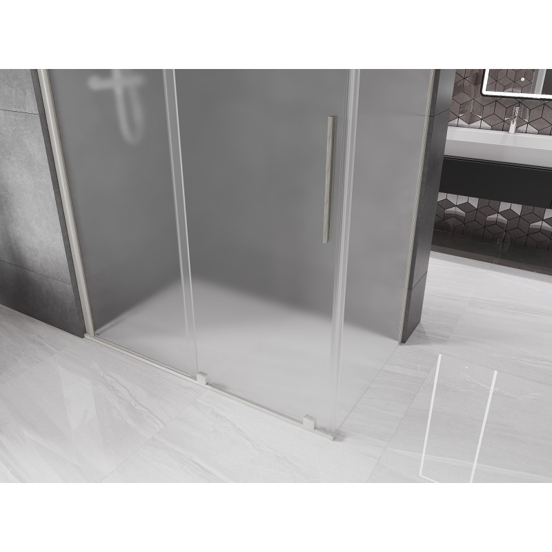 Mexen Velar stumdomas dušo kabina 160 x 75 cm, matinis, šlifuotas nikelis - 871-160-075-31-97