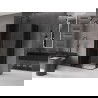 Mexen Velar Duo stumdomas dušo kabina 90 x 80 cm, grafitas, juoda - 871-090-080-42-70