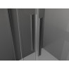 Mexen Velar Dviguba stumdoma dušo kabina 80 x 80 cm, skaidri, ginklo metalas - 871-080-080-02-95