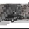 Mexen Velar Duo stumdomas dušas 100 x 90 cm, matinis, gun metal - 871-100-090-32-95