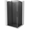Mexen Velar Duo stumdomoji dušo kabina 100 x 90 cm, grafitas, gun metal - 871-100-090-42-95