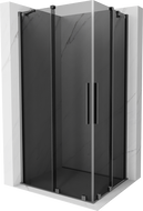 Mexen Velar Duo stumdomos dušo kabina 100 x 90 cm, grafitas, gun metalas - 871-100-090-42-95