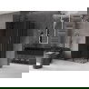 Mexen Velar Duo stumdomoji dušo kabina 100 x 90 cm, grafitas, gun metal - 871-100-090-42-95