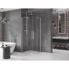 Mexen Velar Duo stumdoma dušo kabina 90 x 90 cm, skaidrus, šlifuotas nikelis - 871-090-090-02-97