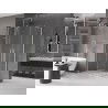 Mexen Velar Duo slankiojančių durų dušo kabina 100 x 90 cm, permatoma, šlifuotas nikelis - 871-100-090-02-97