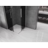 Mexen Velar Dviguba stumdomoji dušo kabina 80 x 80 cm, grafitas, šlifuotas nikelis - 871-080-080-42-97