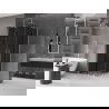 Mexen Velar Duo stumdomas dušo kabina 80 x 80 cm, grafitas, šlifuotas nikelis - 871-080-080-42-97