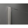 Mexen Velar Duo slankiojanti dušo kabina 100 x 90 cm, grafitas, šlifuotas nikelis - 871-100-090-42-97