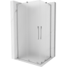 Mexen Velar L Duo stumdomas dušo kabinas 90 x 80 cm, šerkšnas, chromas - 871-090-080-02-33-01