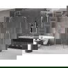 Mexen Velar L Duo slankioji dušo kabina 100 x 90 cm, permatoma, chromuota - 871-100-090-02-03-01