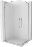 Mexen Velar L Duo stumdoma dušo kabina 100 x 90 cm, matinė, chromas - 871-100-090-02-33-01