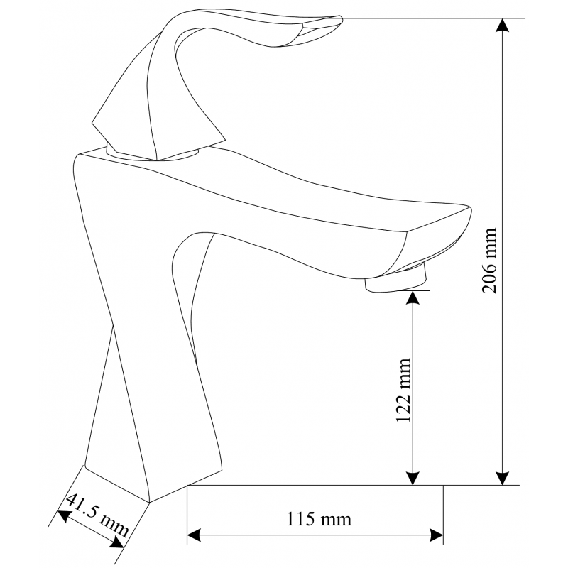 Mexen Estrella DQ02 vonios komplektas, auksinis - 72303DQ02-50