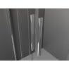 Mexen Velar L Duo stumdoma dušo kabina 100 x 90 cm, matinė, chromas - 871-100-090-02-33-01