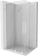 Mexen Velar L Duo stumdomoji dušo kabina 100 x 90 cm, skaidri, balta - 871-100-090-02-03-20