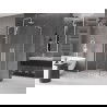 Mexen Velar L Duo stumdomoji dušo kabina 100 x 90 cm, skaidri, balta - 871-100-090-02-03-20
