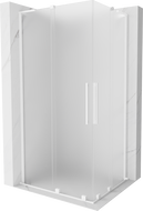 Mexen Velar L Duo stumdomas dušo kabina 90 x 80 cm, matinė, balta - 871-090-080-02-33-20