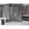 Mexen Velar L Duo stumdomas dušo kampas 100 x 90 cm, matinė, balta - 871-100-090-02-33-20