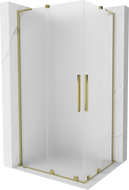 Mexen Velar L Duo slankiojančios dušo kabinos 100 x 90 cm, matinis, auksinė - 871-100-090-02-33-50